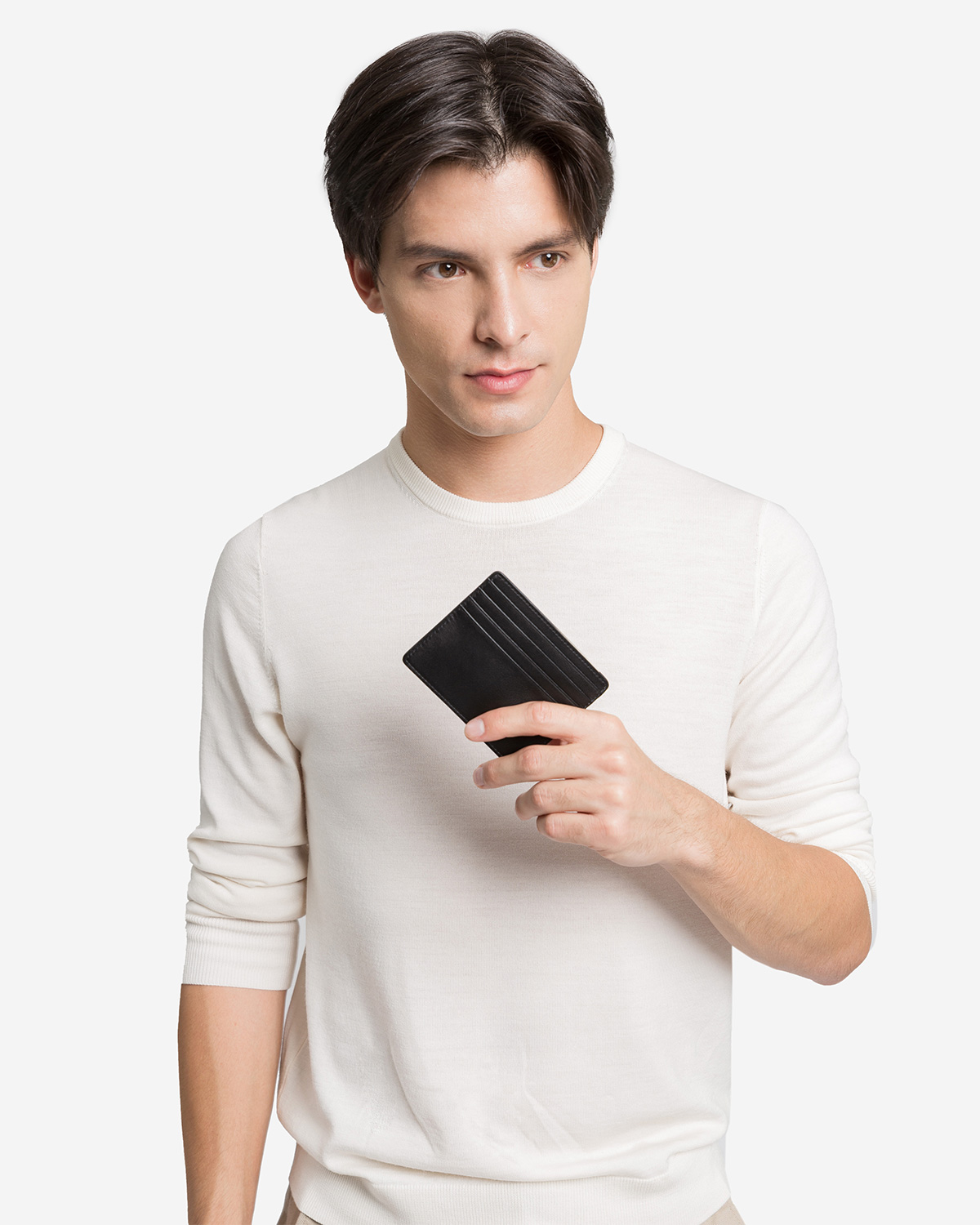 VERA Men Slim Cards Holder in Black