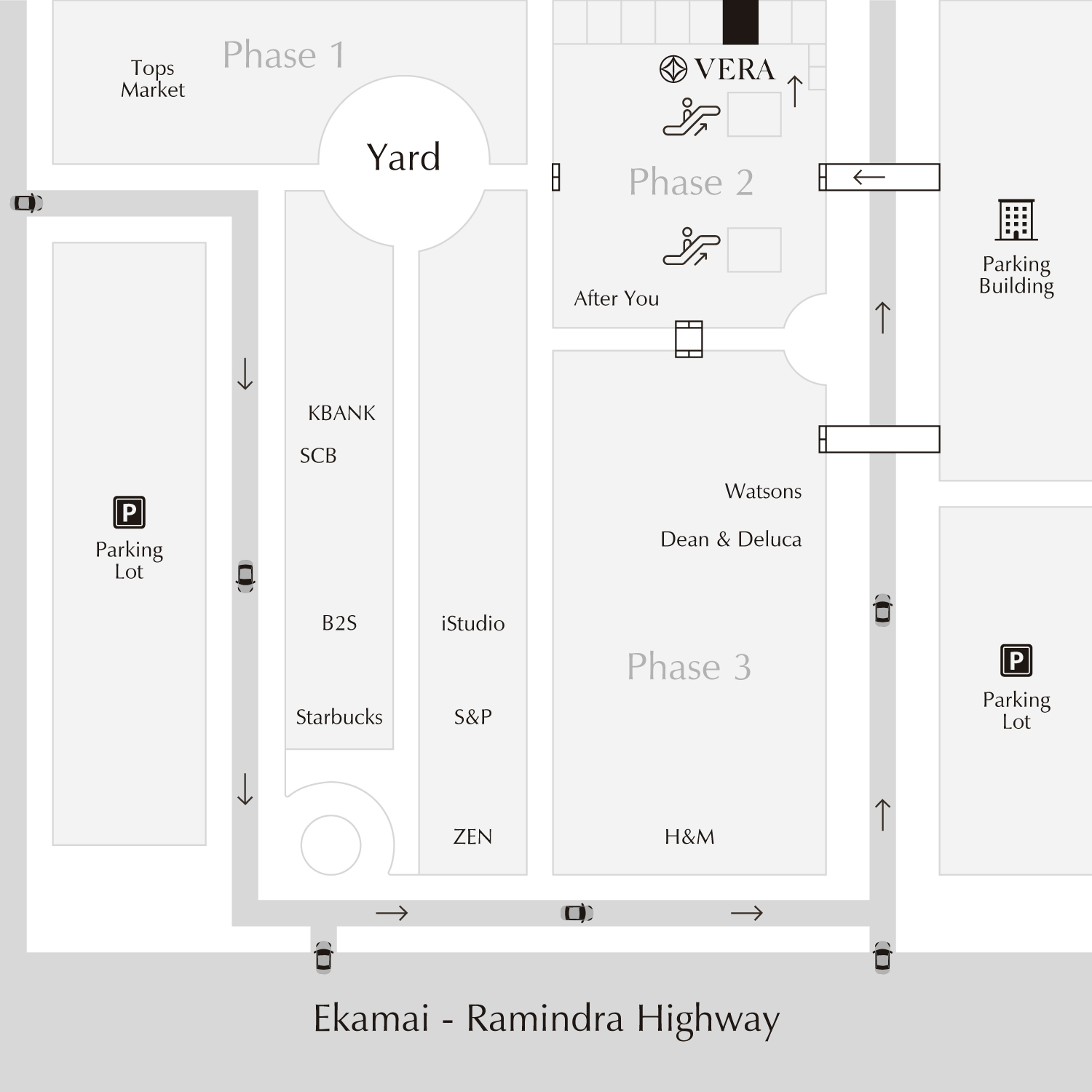 VERA Gallery at The Crystal Veranda in-building Map