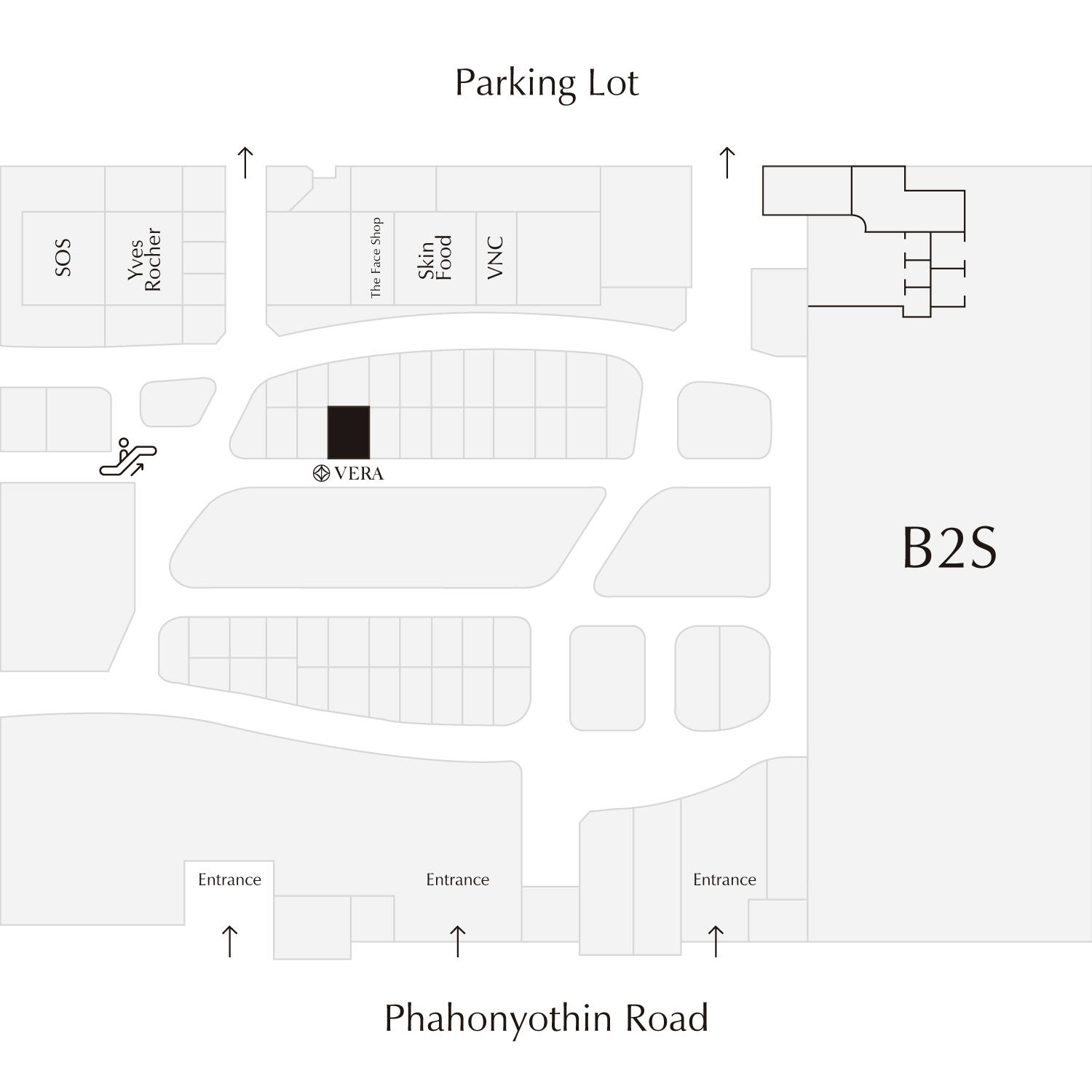 VERA Gallery at Central Plaza Ladprao in-building Map